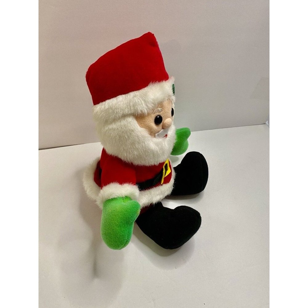 1988 Dakin‎ Christmas Santa 9” Plush Stuffed Holiday Toy Vintage - Picture 2 of 7